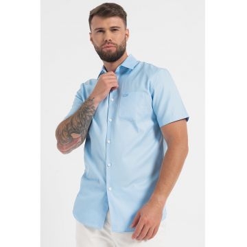 Camasa cu maneci scurte si buzunar pe piept