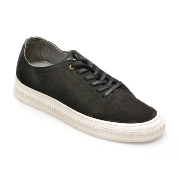 Pantofi AXXELLL negri, CVK2809, din nabuc