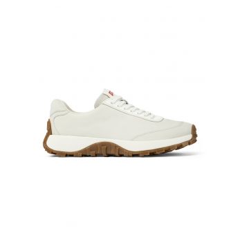 Pantofi sport Drift Trai din piele si piele nabuc - Alb