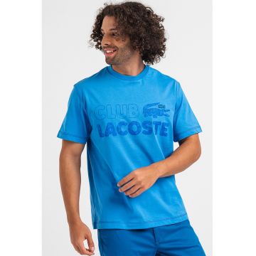 Tricou cu imprimeu logo - Albastru inchis/Albastru
