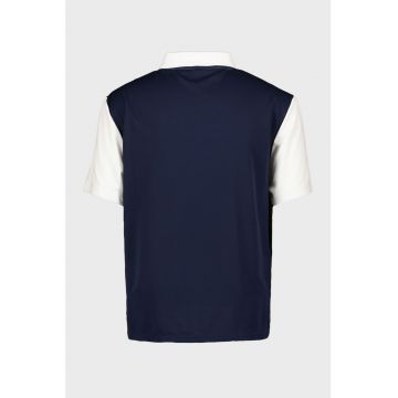 Tricou polo cu model colorblock