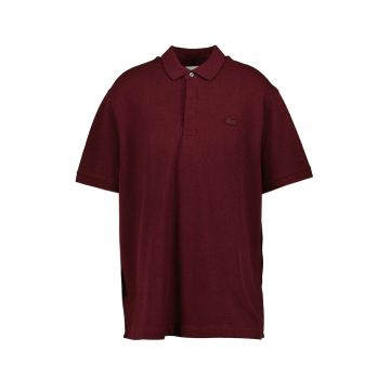 Tricou polo regular fit din material pique