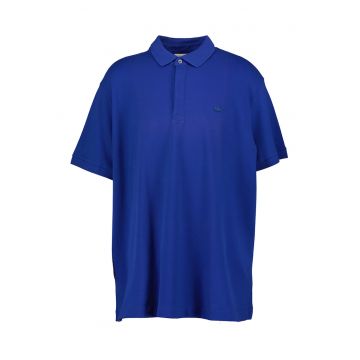 Tricou polo regular fit din material pique