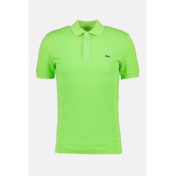 Tricou polo slim fit din material pique