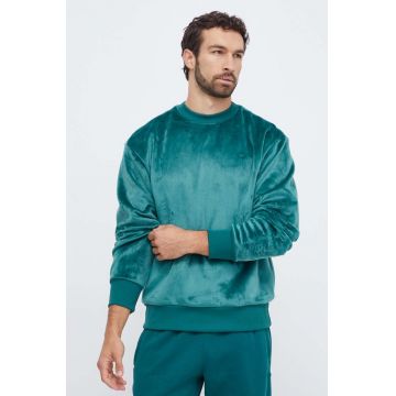 adidas Originals bluza barbati, culoarea verde, neted