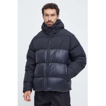 adidas Originals geacă de puf Down Regen Hooded Puffer bărbați, culoarea negru, de iarnă IL2572