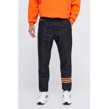 adidas Originals pantaloni barbati, culoarea negru, modelator