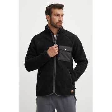 Fjallraven bluză Vardag Pile bărbați, culoarea negru, uni F84158.550.030