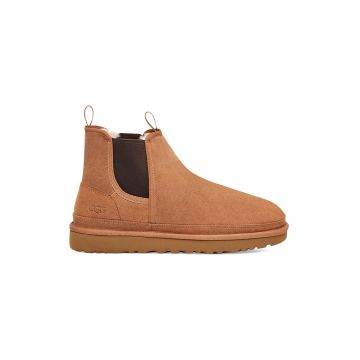 Ghete Cheslea de piele intoarsa Neumel - Maro camel