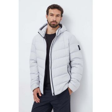 Jack Wolfskin geaca de puf barbati, culoarea gri, de iarna