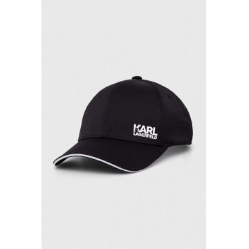 Karl Lagerfeld sapca culoarea negru, cu imprimeu