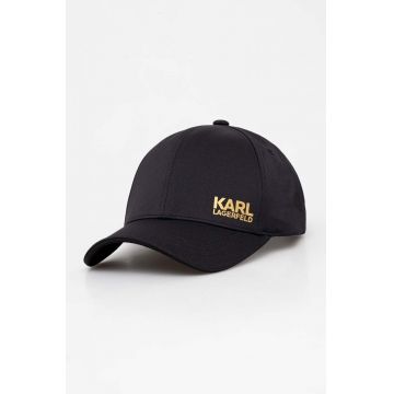 Karl Lagerfeld sapca culoarea negru, cu imprimeu