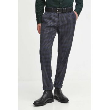 Medicine pantaloni barbati, culoarea albastru marin, mulata