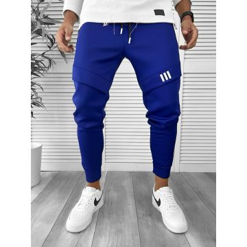 Pantaloni de trening albastri conici 12259 D3-1.3