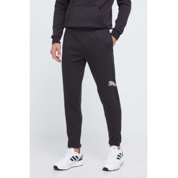 Puma pantaloni de trening culoarea negru, neted
