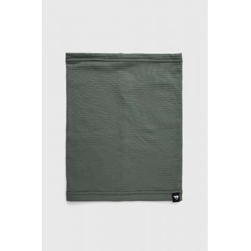 Quiksilver fular impletit Casper barbati, culoarea verde, neted