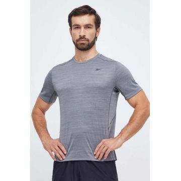 Reebok tricou de antrenament Motionfresh Athlete culoarea gri, melanj