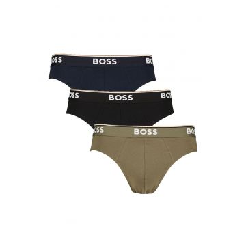 Set de boxeri cu banda logo in talie Power - 3 perechi