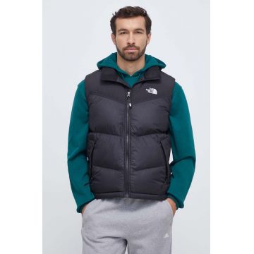 The North Face vestă Saikuru Vest bărbați, culoarea negru, de iarnă NF0A853JJK31