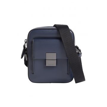 Geanta crossbody de piele ecologica cu buzunar frontal