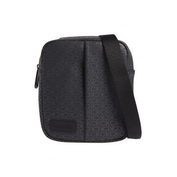 Geanta crossbody de piele ecologica cu monograma