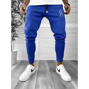 Pantaloni de trening albastri conici 12260 K4-4