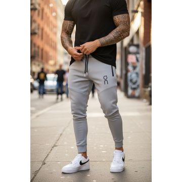 Pantaloni de trening gri conici 12260 12-6