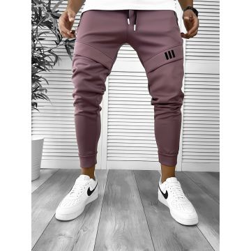 Pantaloni de trening maro conici 12259 Y8-2 s