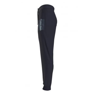 Pantaloni sport din amestec de bumbac organic cu snur in talie