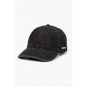 Sapca din denim cu broderie logo Essential D7589