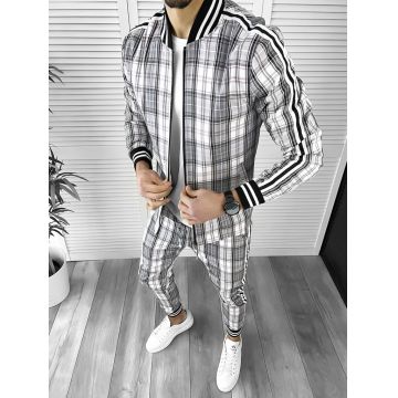 Trening barbati slim fit Pantaloni + Hanorac 10004 D3-3.1