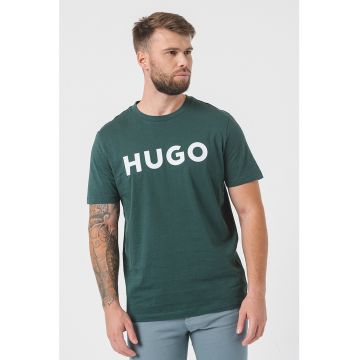 Tricou regular fit cu logo contrastant Dulivio