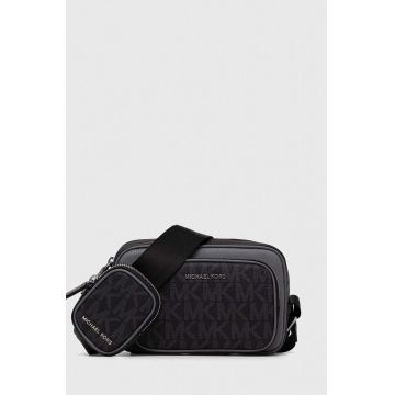 Michael Kors borseta de piele culoarea negru