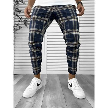 Pantaloni barbati casual in carouri 12288 SD