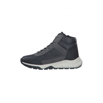 Pantofi sport high-cut din piele ecologica