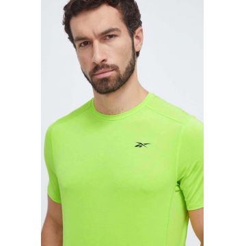 Reebok tricou de antrenament Activchill culoarea verde, neted