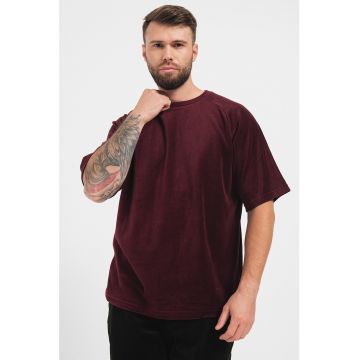 Tricou din amestec de bumbac cu maneci raglan