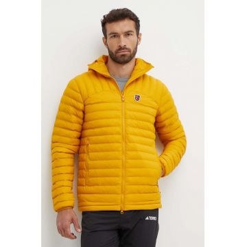 Fjallraven geacă Expedition Lätt bărbați, culoarea galben, de tranziție F86119.161