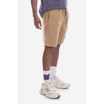 Gramicci pantaloni scurți din bumbac G-Short culoarea bej G101.OGT-purple