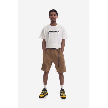 Gramicci pantaloni scurți din bumbac Shell Gear Shor culoarea bej G2SM.P025-orange