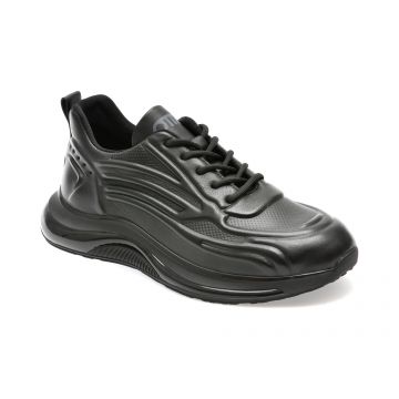 Pantofi OTTER negri, 1989, din piele naturala