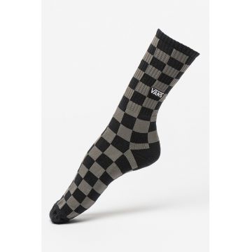 Sosete lungi cu model Checkerboard Crew II