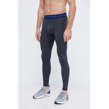 Under Armour leggins de antrenament culoarea gri, melanj