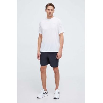 Under Armour tricou de antrenament Tech culoarea alb, cu imprimeu