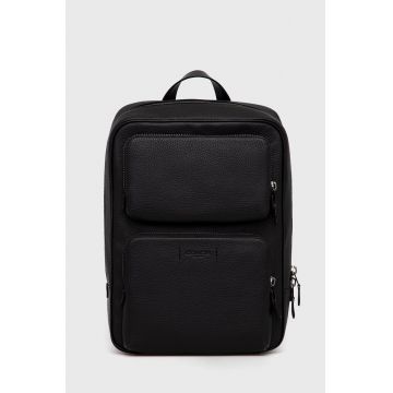 Coach rucsac barbati, culoarea negru, mare, neted