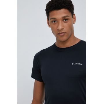 Columbia tricou sport Zero Rules culoarea negru, neted