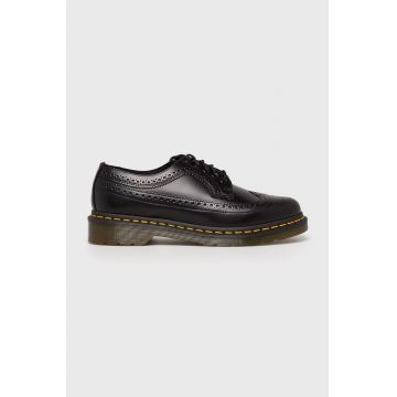 Dr. Martens pantofi de piele 3989 bărbați, culoarea negru DM22210001.3989.YS-Black