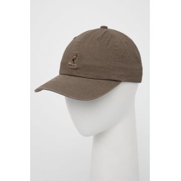 Kangol șapcă din bumbac culoarea verde, cu imprimeu K5165HT.SM094-SM094