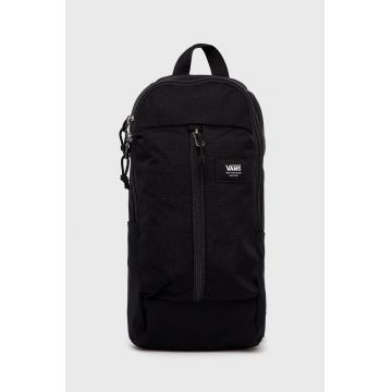 Vans Rucsac bărbați, culoarea negru, mic, material neted