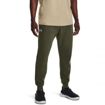 Pantaloni barbati Under Armour UA Rival Fleece 1379774-390, XS, Verde